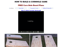 Tablet Screenshot of howtobuildacornholegame.com